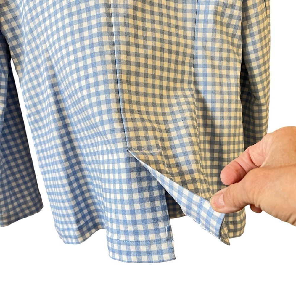 J. McLaughlin Light Blue Gingham Blazer - Picture 7 of 12